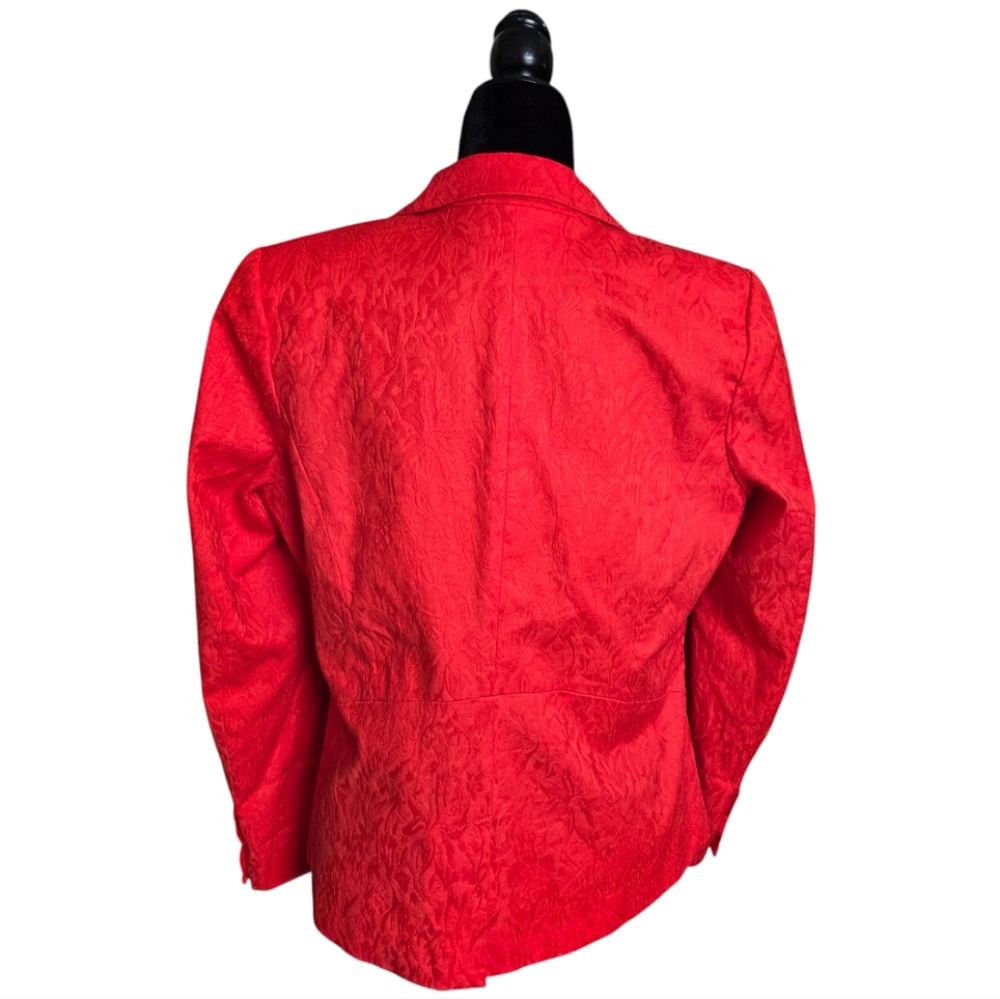 7th Avenue New York & Company Orange Button-Down Tailored Jacket - Size 12 - Picture 4 of 17